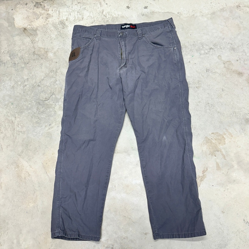 Wrangler Riggs Workwear Carpenter Pants Men Gray Size 40x30‎ Cotton Utility